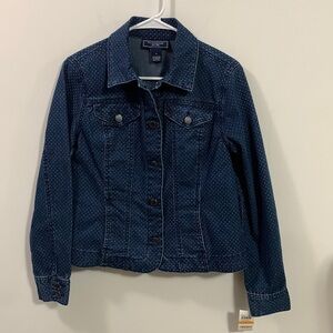 Charter Club Jean Shop Jacket Polka dotsNew With Tags, Size Small